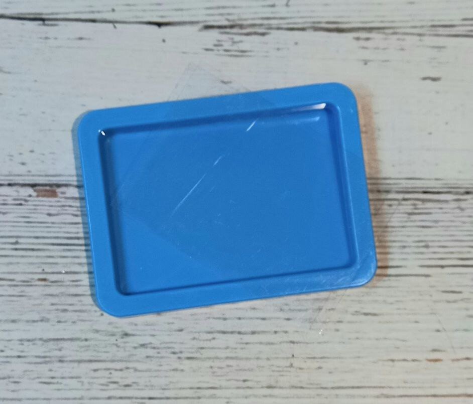 Заготовка пластик голубая с пленкой