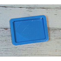 Заготовка пластик голубая с пленкой