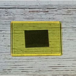 Заготовка акрил желтая 5,6х8,2 см