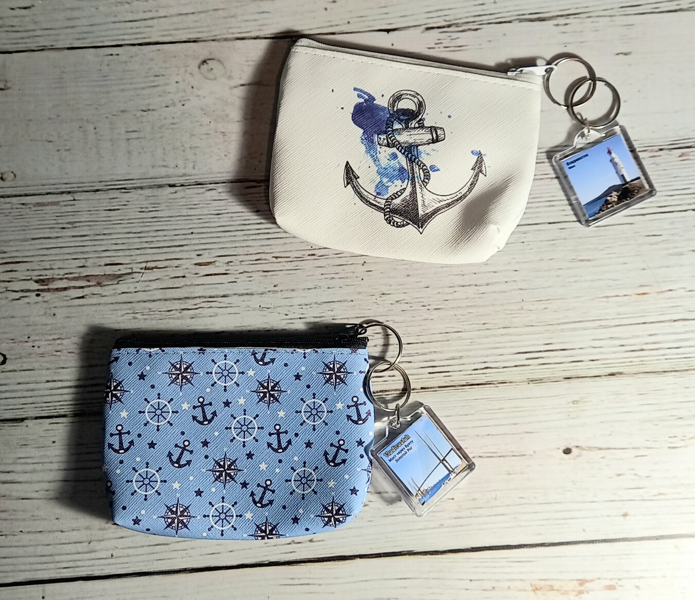 Кошелек с якорем + брелок
