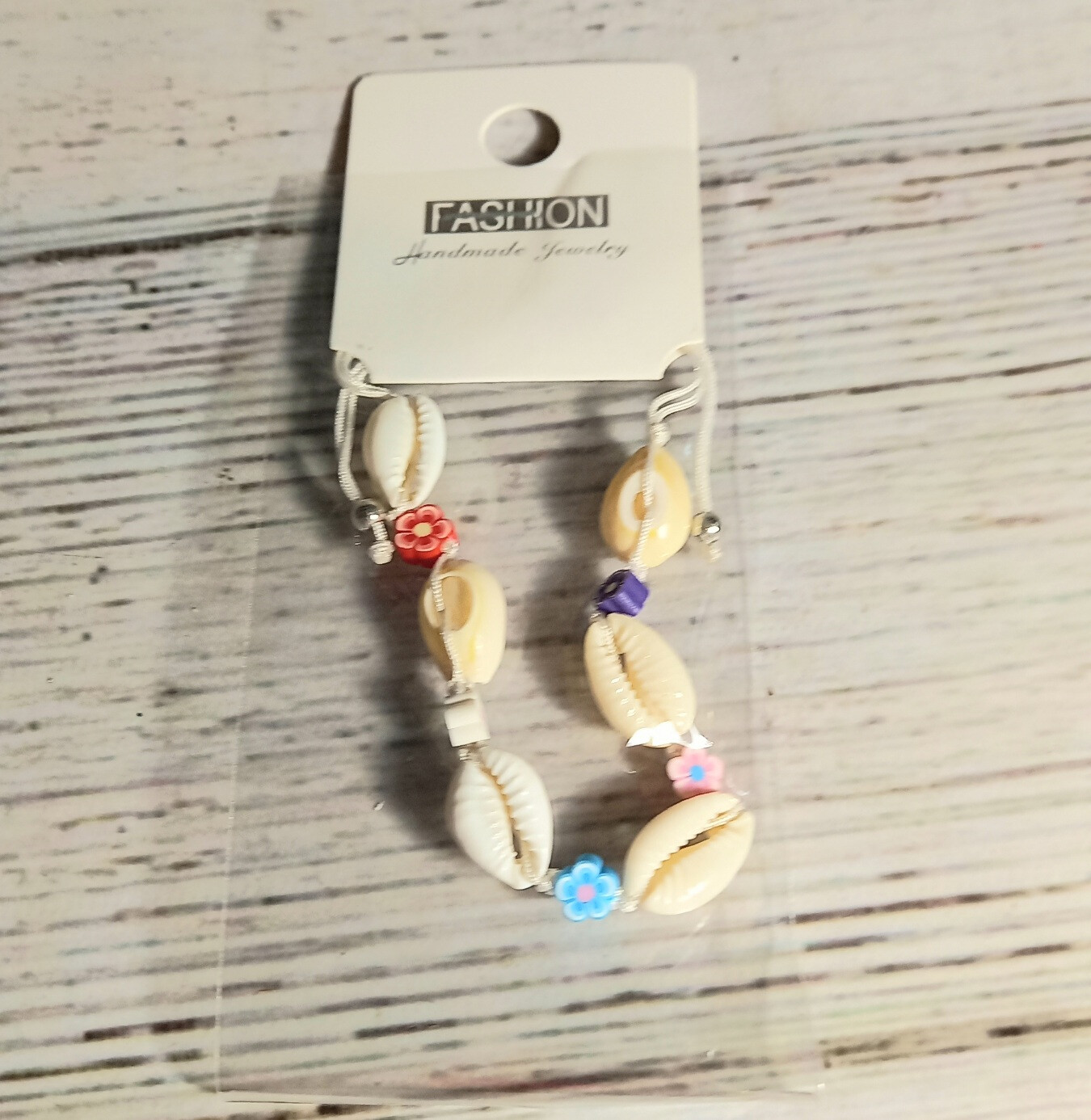 Браслет Ракушки с цветочками